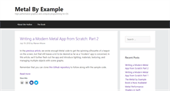 Desktop Screenshot of metalbyexample.com
