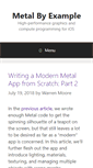 Mobile Screenshot of metalbyexample.com